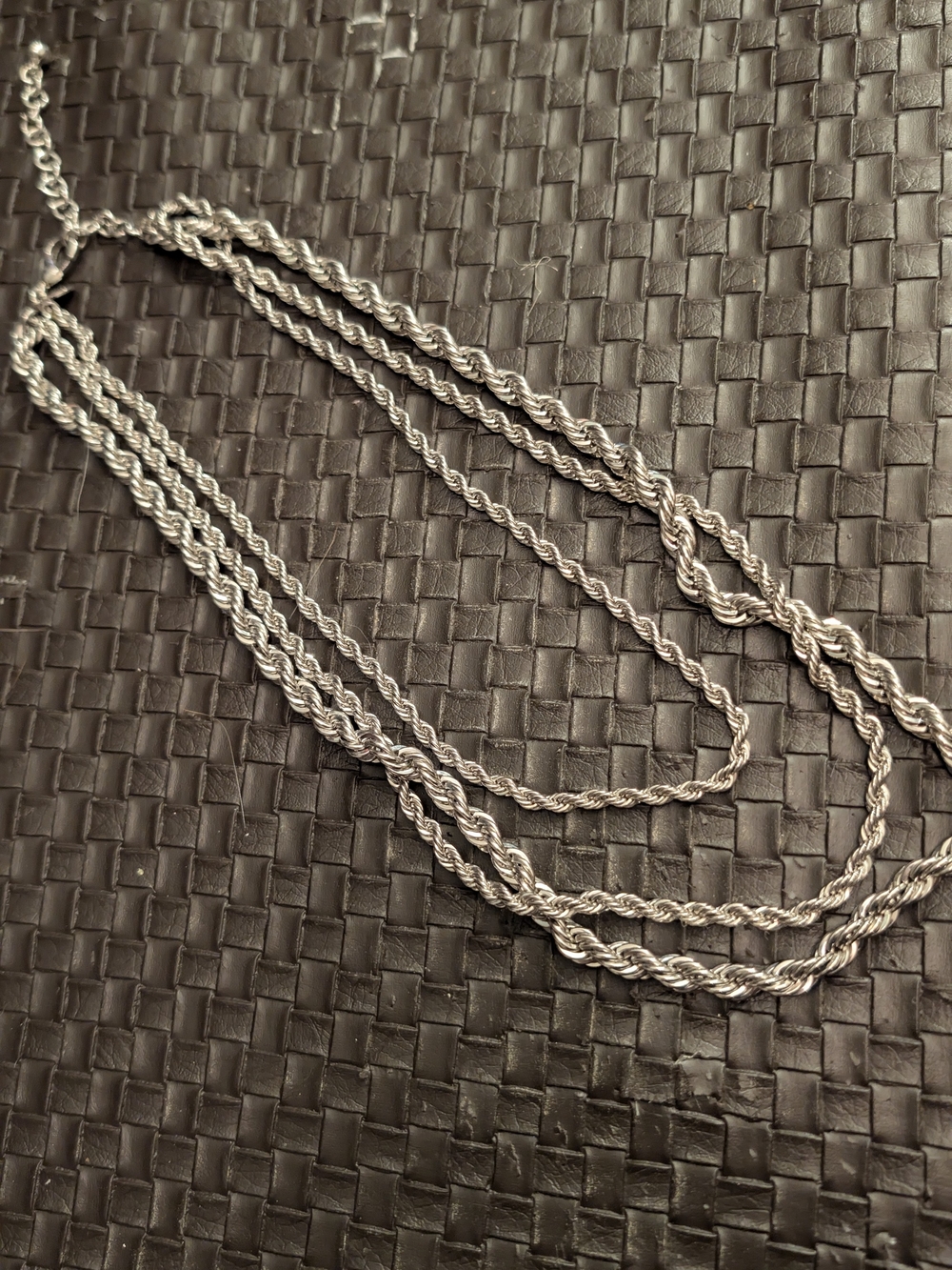 Chico's Silver-Tone Multi-Strand Rope Necklace